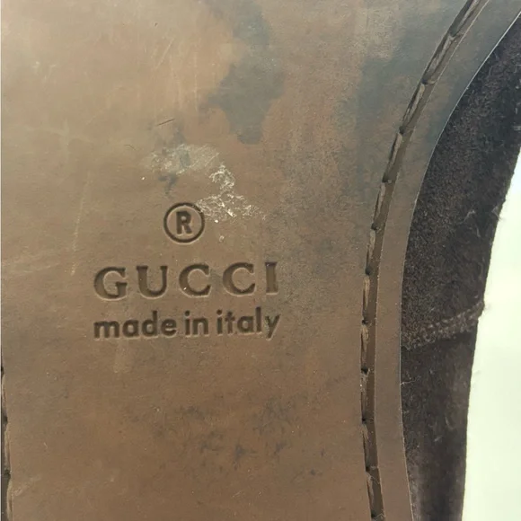 GUCCI Men's Brown Suede Loafers SZ 8.5D - Picture 11 of 15